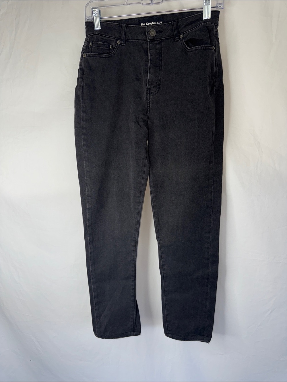 The Kooples Black High-Rise Slim Jeans
